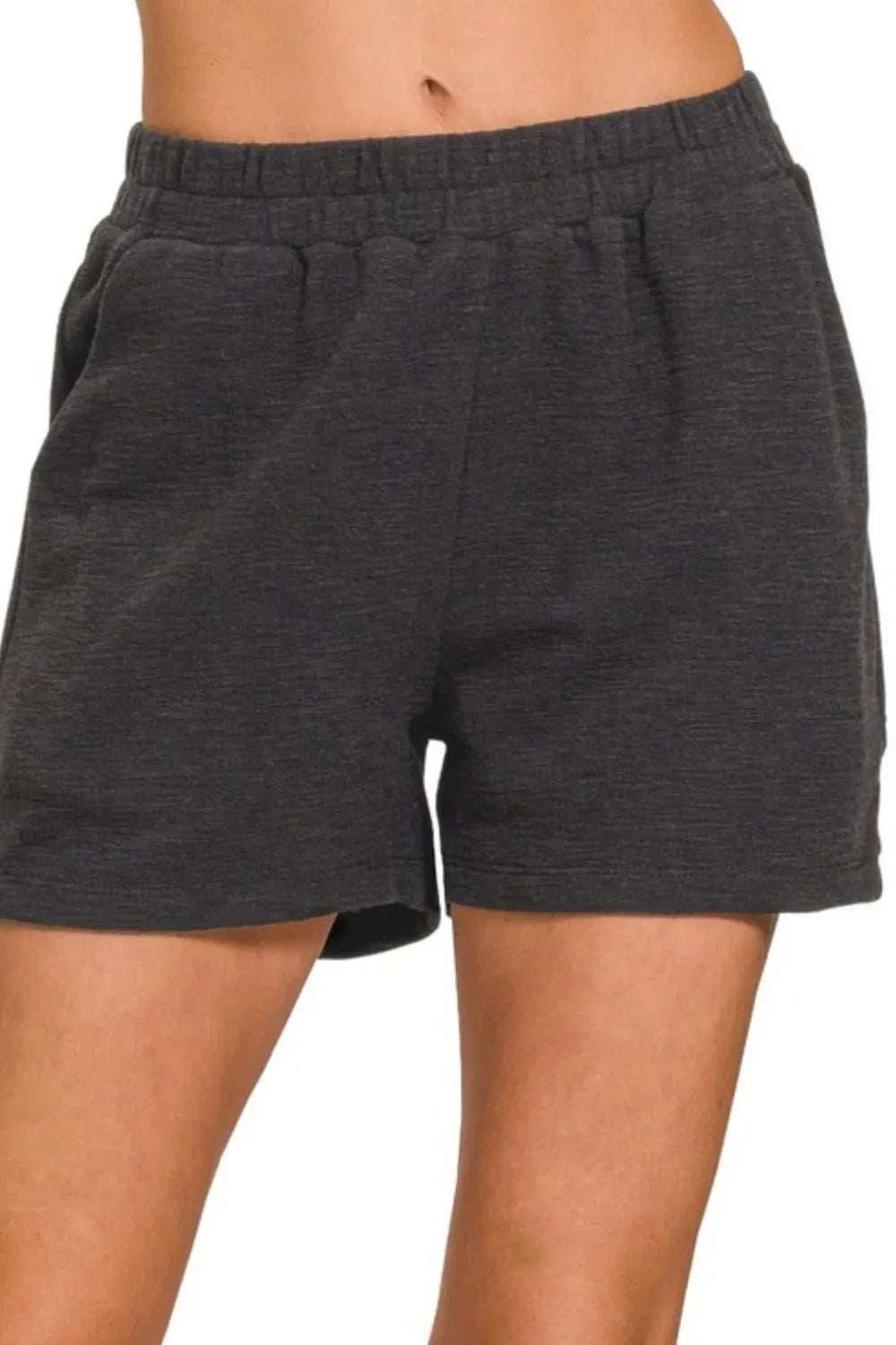 Zenana Cotton Slub Short Pants - Trendsi - Flyclothing LLC