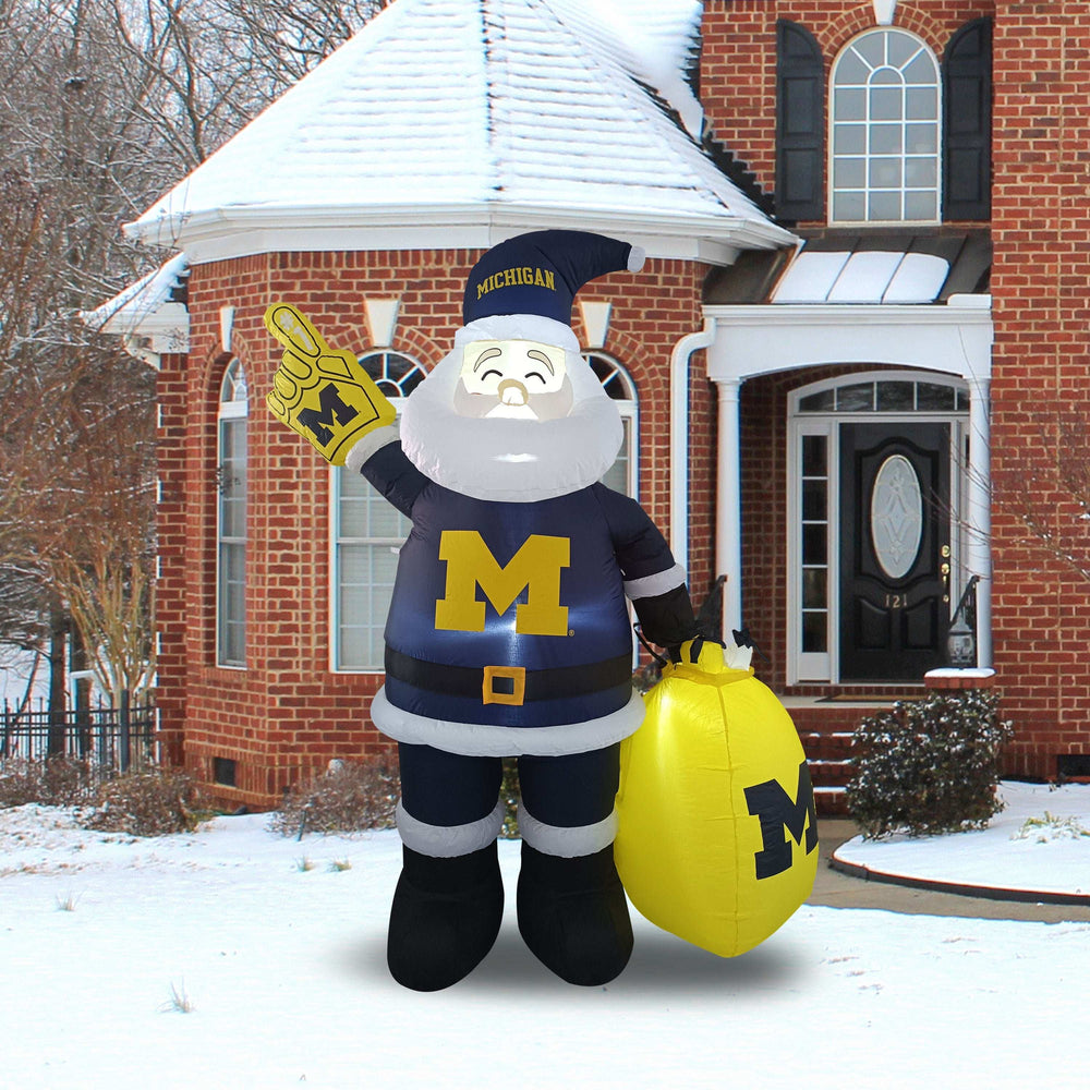 Michigan Santa Claus Yard Inflatable - Logo Brands - Flyclothing LLC