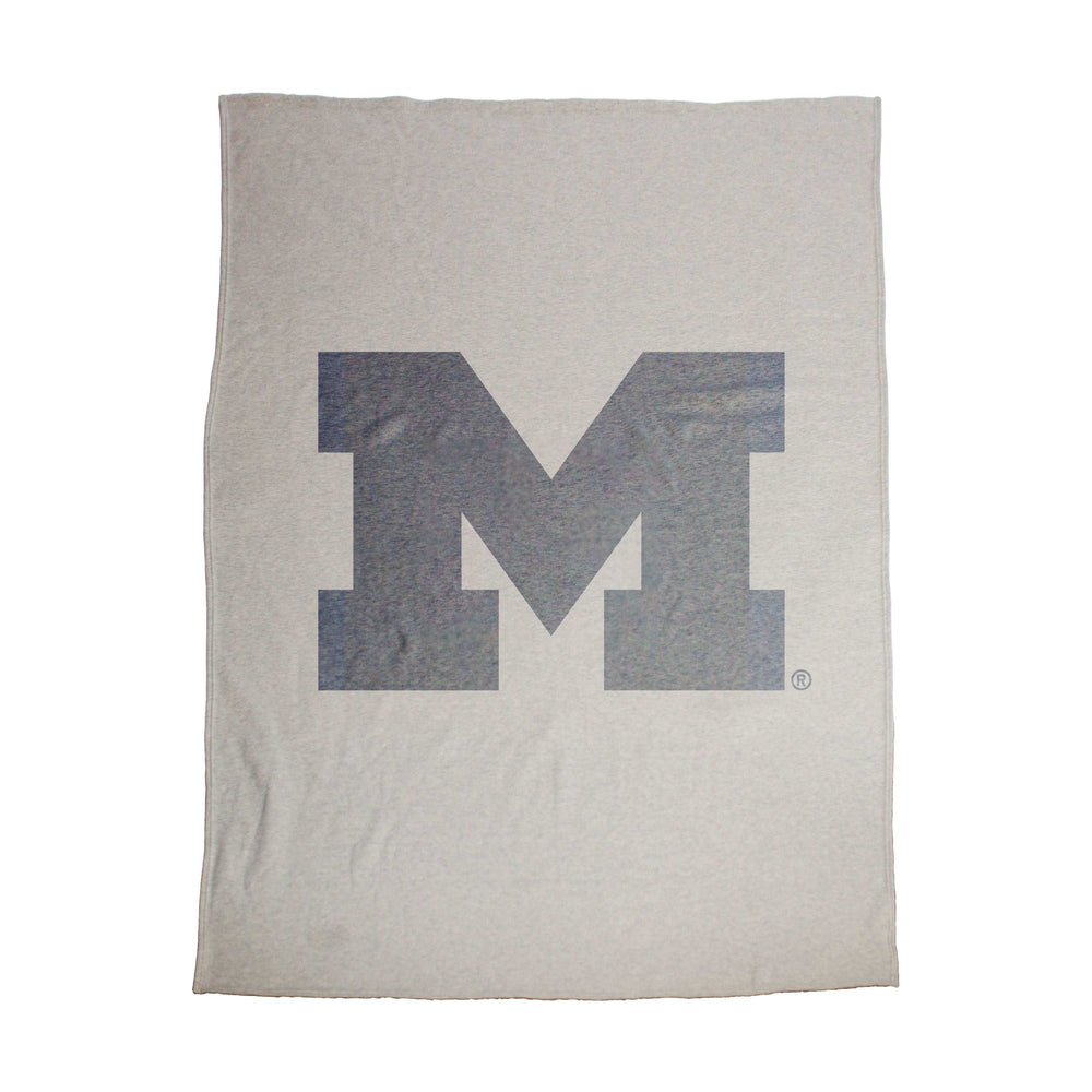 Michigan Oversized Logo Sublimated Sweatshirt Blanket - Logo Brands - Flyclothing LLC