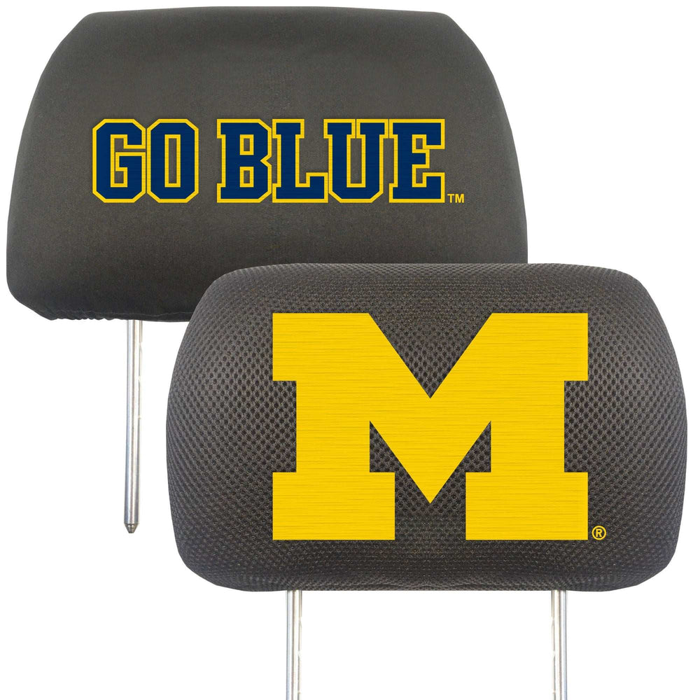 University of Michigan Head Rest Cover - Logo Brands - Flyclothing LLC