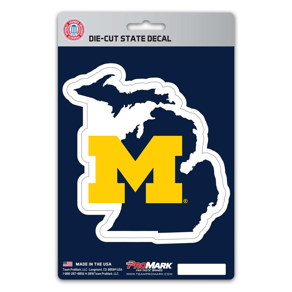 University of Michigan State Shape Decal - Logo Brands - Flyclothing LLC