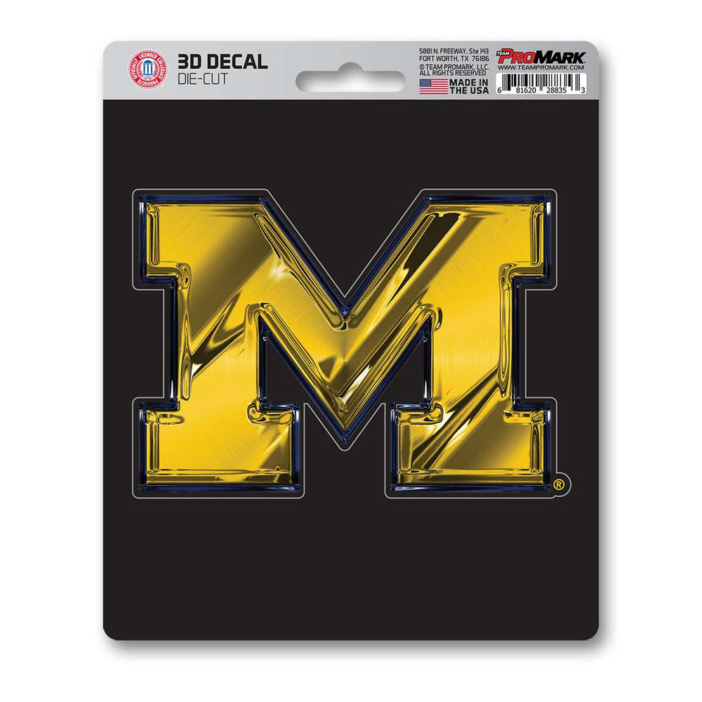 University of Michigan 3D Decal - Logo Brands - Flyclothing LLC