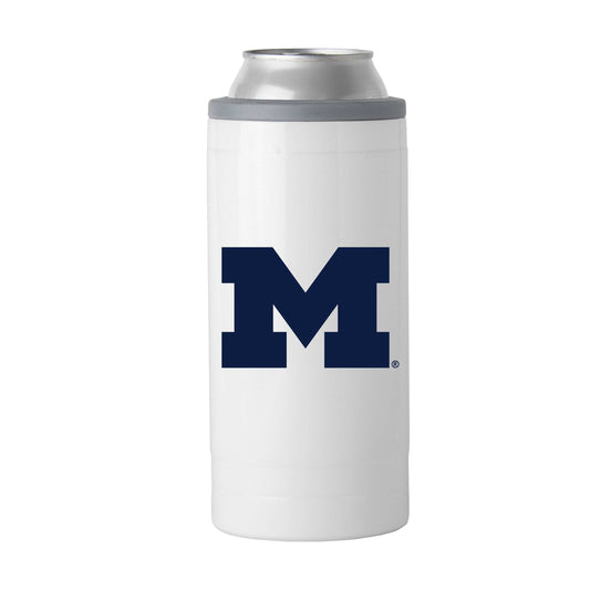 Michigan Letterman 12 oz Slim Can Coolie - Logo Brands - Flyclothing LLC