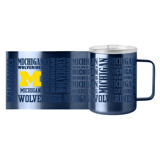Michigan 15oz Replay Stainless Steel Mug - Logo Brands - Flyclothing LLC