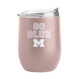 Michigan 16oz Stencil Powder Coat Curved Beverage - Logo Brands - Flyclothing LLC