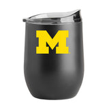 Michigan 16oz Black Powder Coat Curved Beverage - Logo Brands - Flyclothing LLC