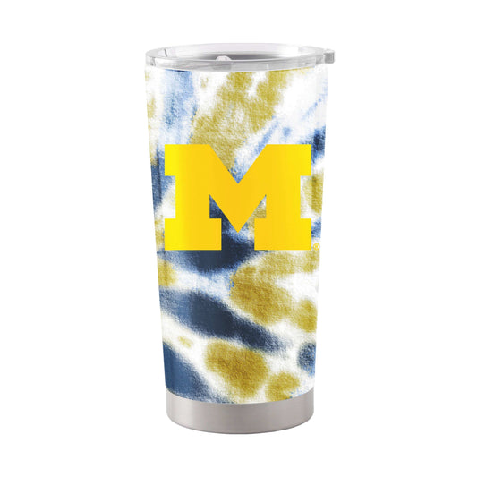 Michigan 20oz Tie Dye Stainless Steel Tumbler - Logo Brands - Flyclothing LLC