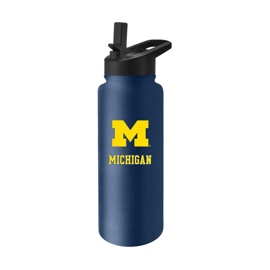 Michigan 34oz Campus Color Stainless Quencher Bottle - Logo Brands - Flyclothing LLC