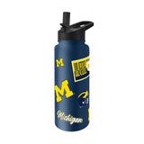 Michigan Navy 34oz Dreamweave Quencher Bottle - Logo Brands - Flyclothing LLC