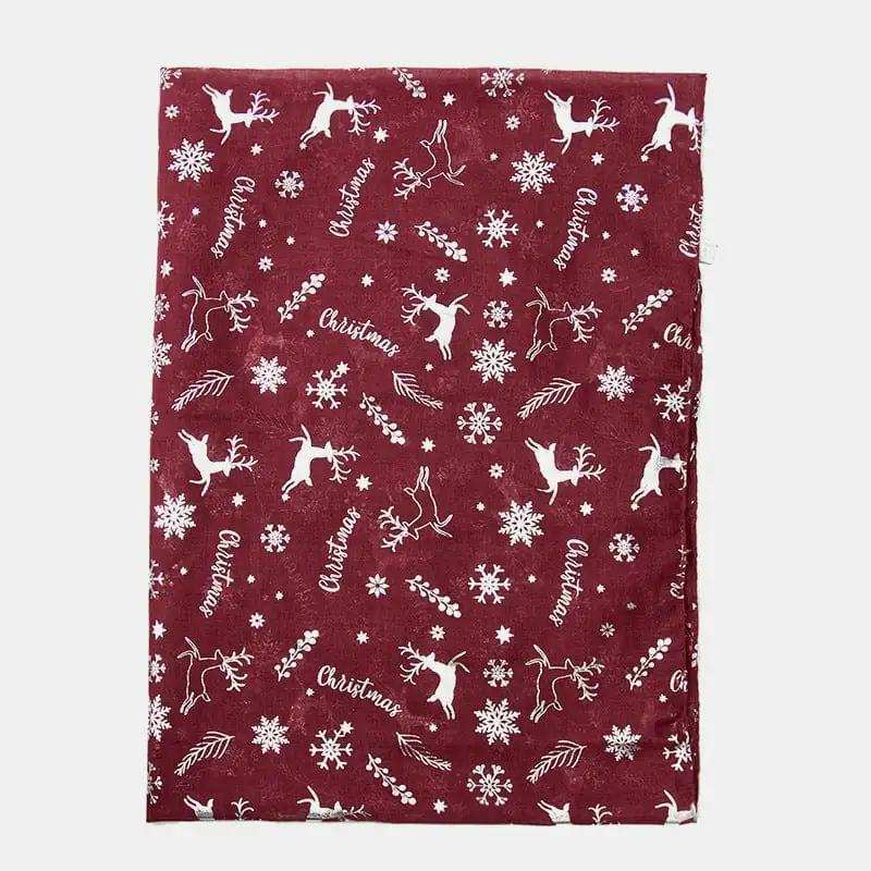 Christmas Element Polyester Scarf - Trendsi - Flyclothing LLC