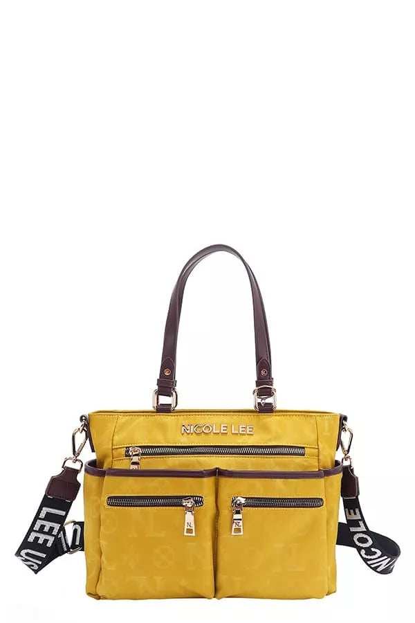 Nicole Lee USA Multi-Compartment Convertible Tote Bag - Trendsi - Flyclothing LLC