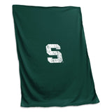 MI State Sweatshirt Blanket (Screened) - Logo Brands - Flyclothing LLC