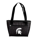 Michigan State Leopard Print 16 Can Cooler Tote - Logo Brands - Flyclothing LLC