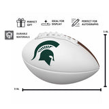 MI State Mini-Size Autograph Football - Logo Brands - Flyclothing LLC
