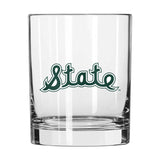 Michigan State 14oz Retro Rocks Glass - Logo Brands - Flyclothing LLC