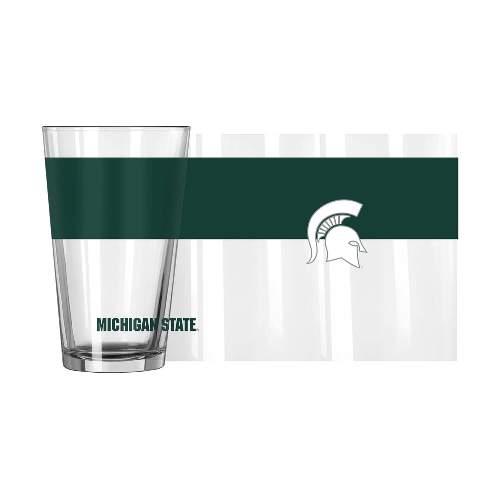 Michigan State 16oz Colorblock Pint Glass - Logo Brands - Flyclothing LLC