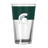 Michigan State 16oz Colorblock Pint Glass - Logo Brands - Flyclothing LLC