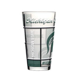 Michigan State 16oz Quilted Stained Pint Glass - Logo Brands - Flyclothing LLC