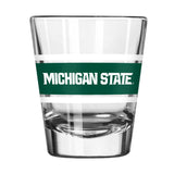 Michigan State 2oz Stripe Shot Glass - Logo Brands - Flyclothing LLC