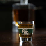 Michigan State 2oz Stripe Shot Glass - Logo Brands - Flyclothing LLC