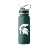 Michigan State Logo 25oz Stainless Single Wall Flip Top Bottle - Logo Brands - Flyclothing LLC