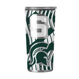 MI State 20oz Flex Plastic Wall Stainless Tumbler - Logo Brands - Flyclothing LLC