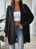 Open Front Long Sleeve Cardigan - Trendsi - Flyclothing LLC