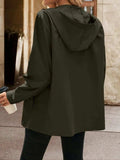 Pocketed Zip Up Hooded Jacket - Trendsi - Flyclothing LLC