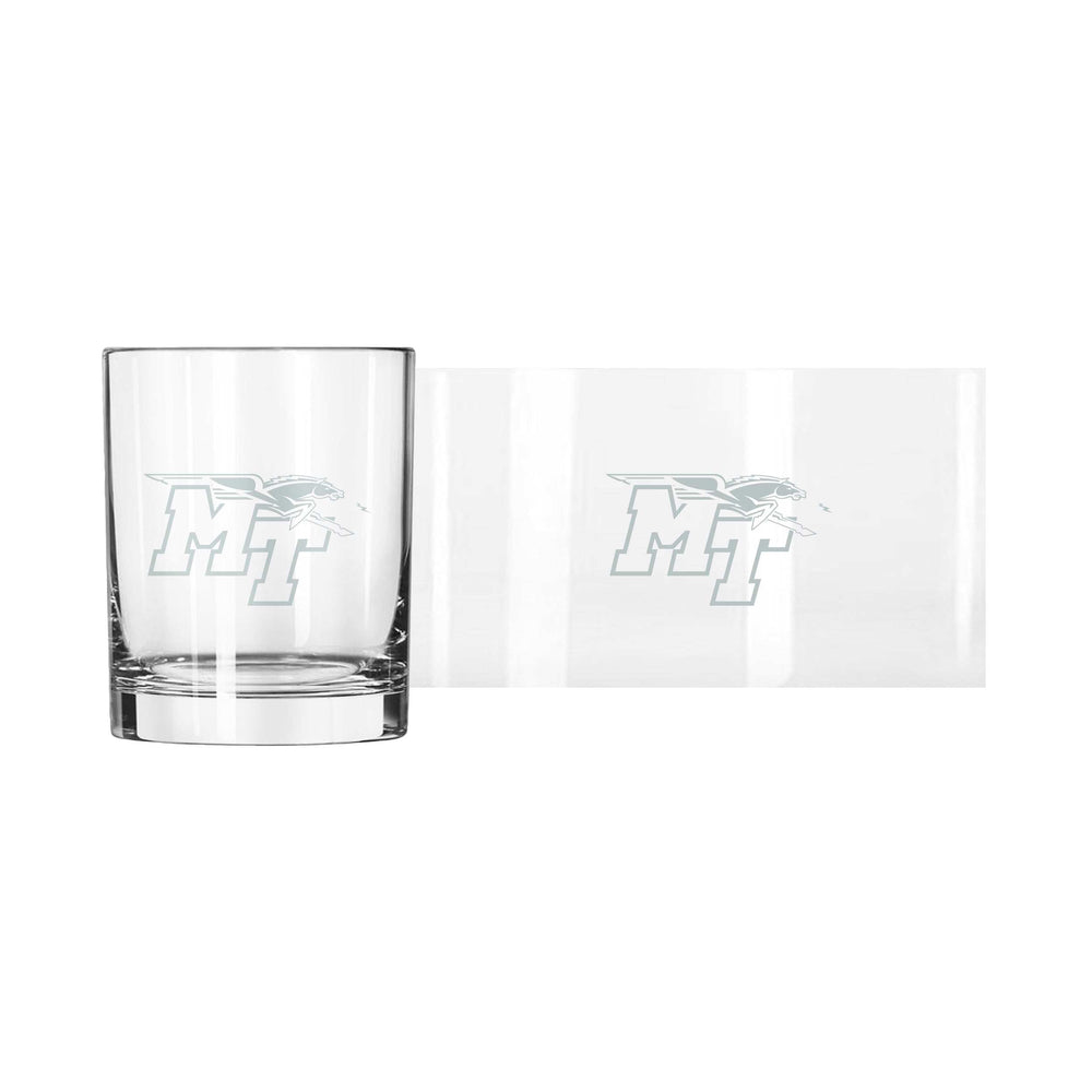 MTSU 14oz Frost Rocks Glass - Logo Brands - Flyclothing LLC
