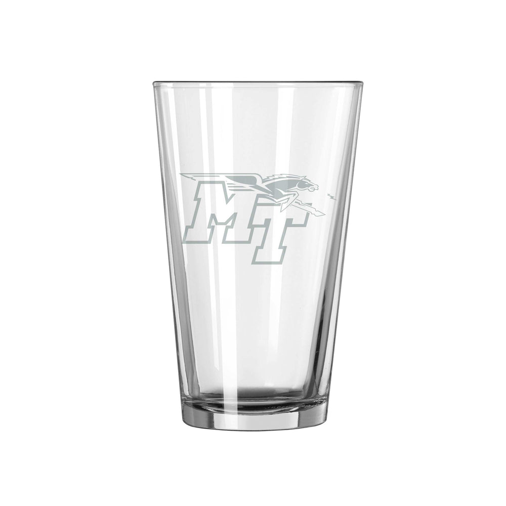 MTSU 16oz Frost Pint Glass - Logo Brands - Flyclothing LLC