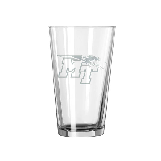 MTSU 16oz Frost Pint Glass - Logo Brands - Flyclothing LLC