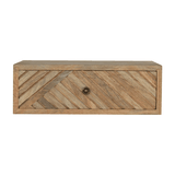 Floating Line Carved Nightstand - Artisan Furniture - Flyclothing LLC