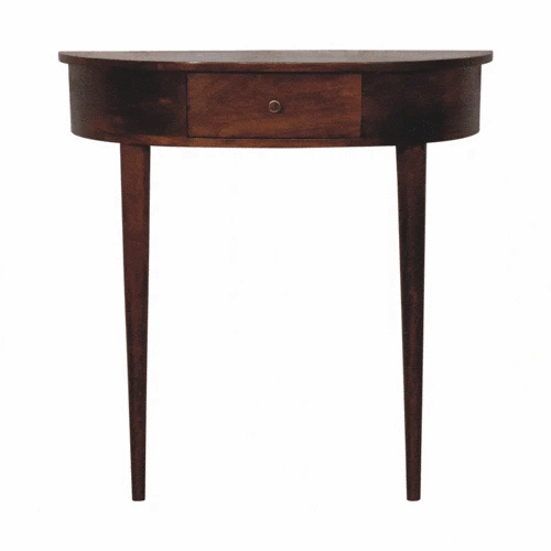 Backless Mounted Chestnut Console - Artisan Furniture - Flyclothing LLC
