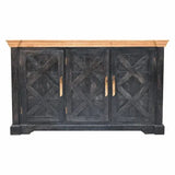 Regal Ash Black Rustic Sideboard - Artisan Furniture - Flyclothing LLC