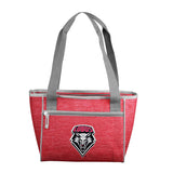 University of New Mexico Red 16 Can Cooler Tote f/ Primary Logo - Logo Brands - Flyclothing LLC