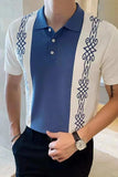 Men's Plus Size Button Detail Short Sleeve Polo - Trendsi - Flyclothing LLC