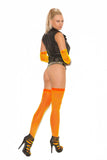 Elegant Moments Neon Orange Fishnet Thigh Hi 1744 - Elegant Moments - Flyclothing LLC