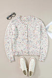 Confetti Button Up Long Sleeve Cardigan - Trendsi - Flyclothing LLC