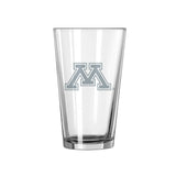 Minnesota 16oz Frost Pint Glass - Logo Brands - Flyclothing LLC
