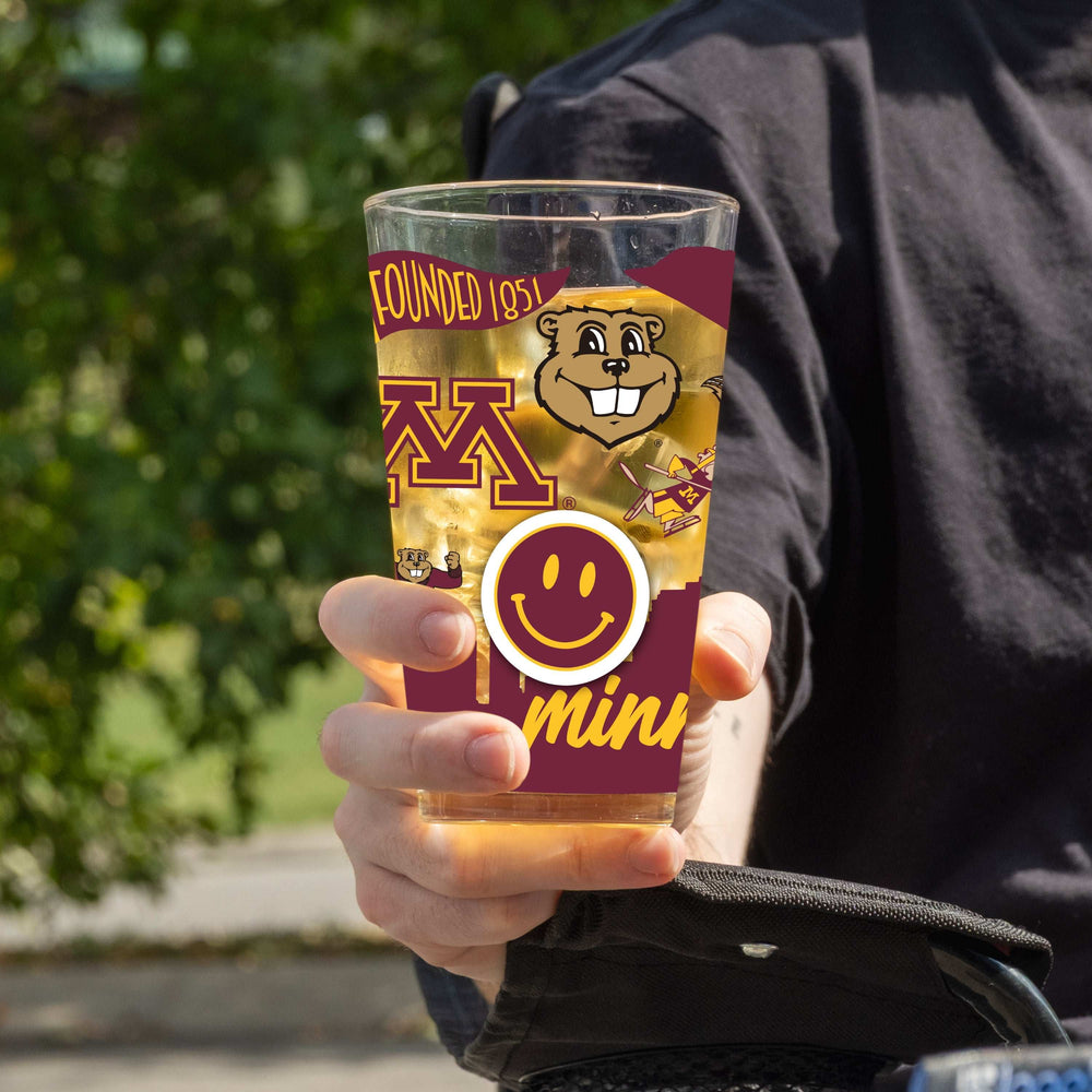 Minnesota 16oz Native Pint Glass - Logo Brands - Flyclothing LLC