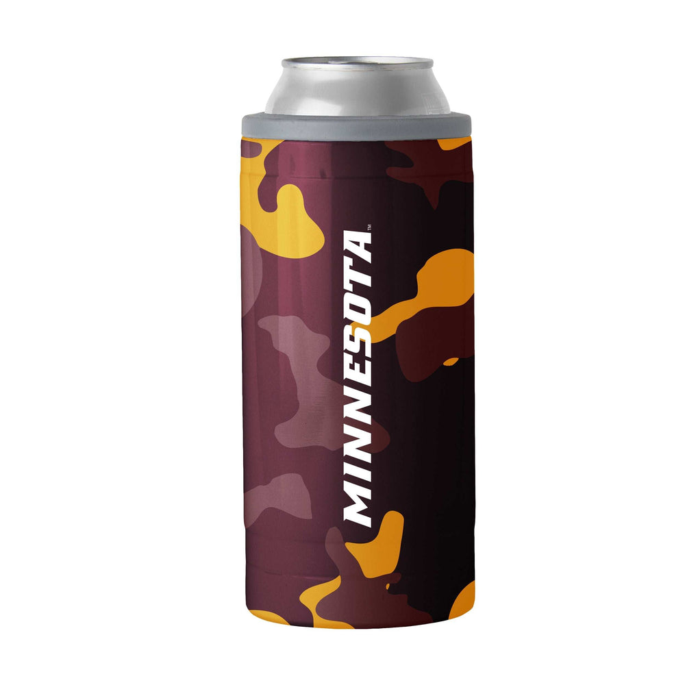 Minnesota 12oz Camo Swagger Slim Can Coolie - Logo Brands - Flyclothing LLC