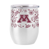 Minnesota 16oz Botanical Stainless Curved Beverage - Logo Brands - Flyclothing LLC
