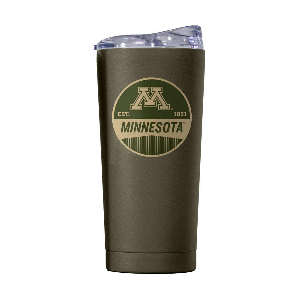 Minnesota 20oz Badge Powder Coat Tumbler - Logo Brands - Flyclothing LLC