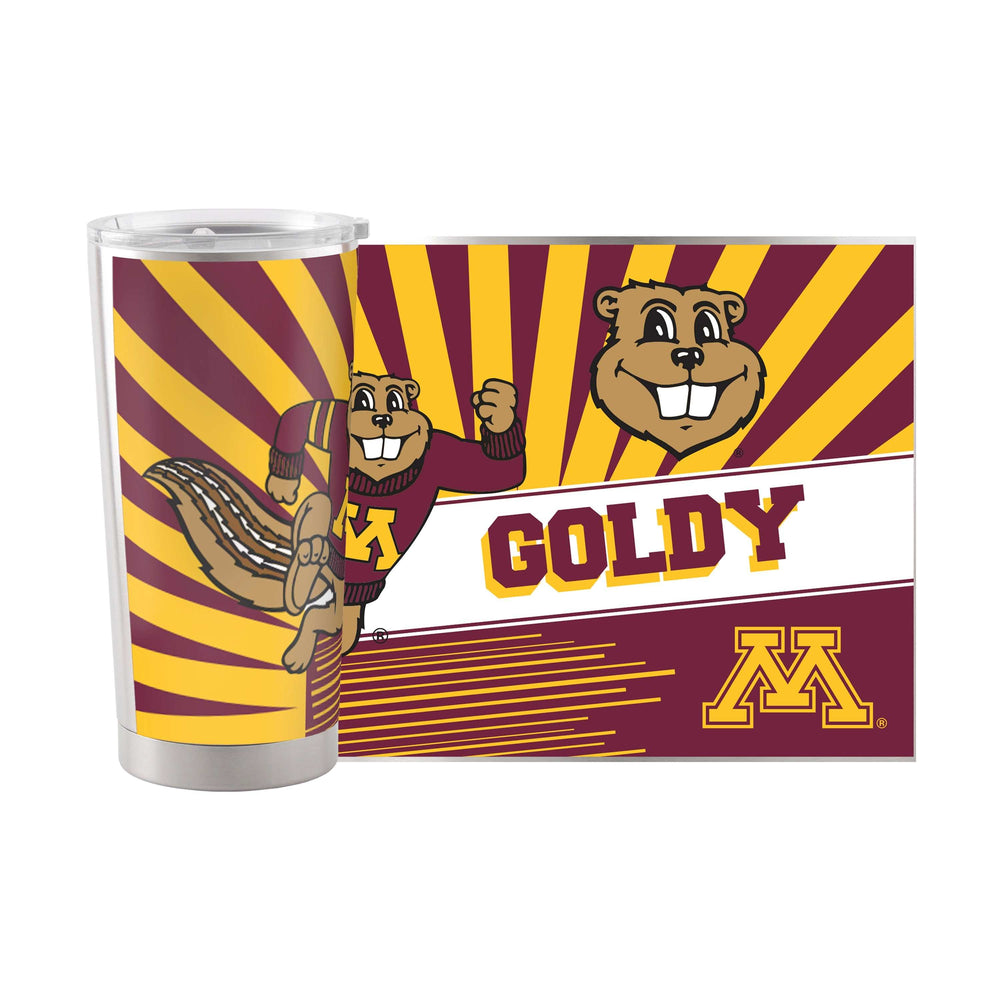 Minnesota 20oz Mascot Stainless Tumbler - Logo Brands - Flyclothing LLC