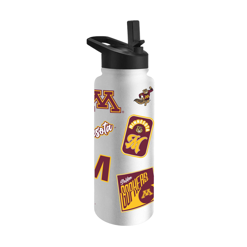 Minnesota 34oz White Dreamweave Quencher Bottle - Logo Brands - Flyclothing LLC