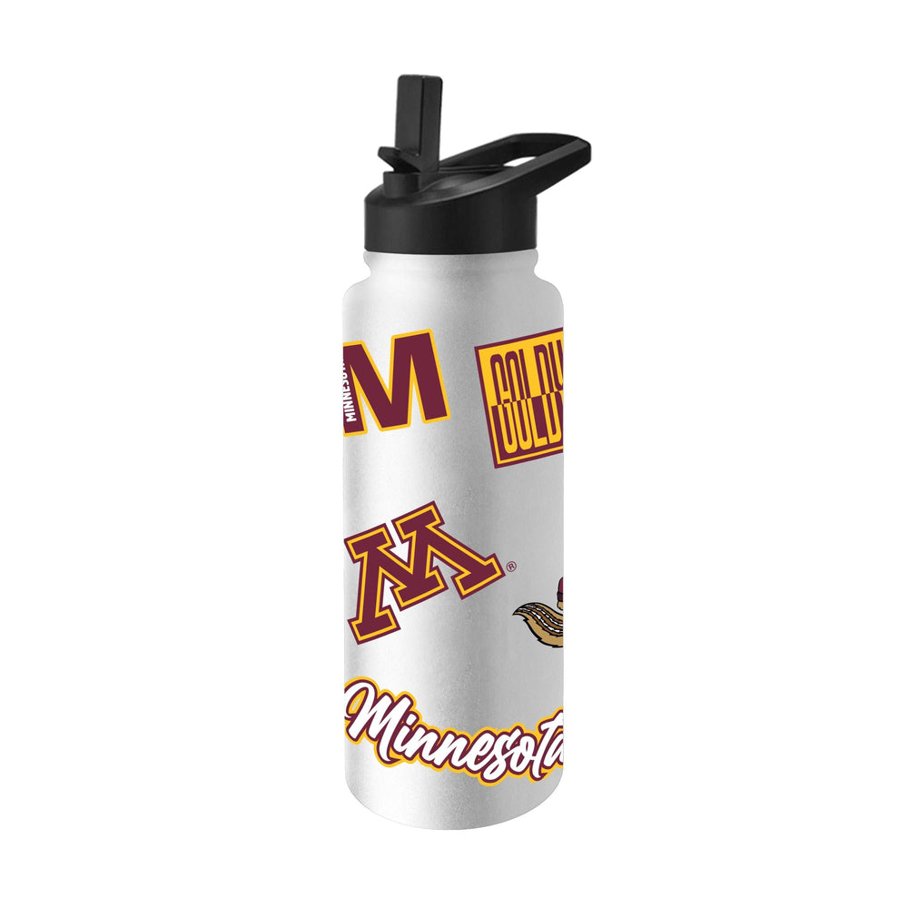 Minnesota 34oz White Dreamweave Quencher Bottle - Logo Brands - Flyclothing LLC