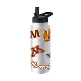 Minnesota 34oz White Dreamweave Quencher Bottle - Logo Brands - Flyclothing LLC