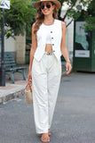 Pocketed Button Up Vest - Trendsi - Flyclothing LLC