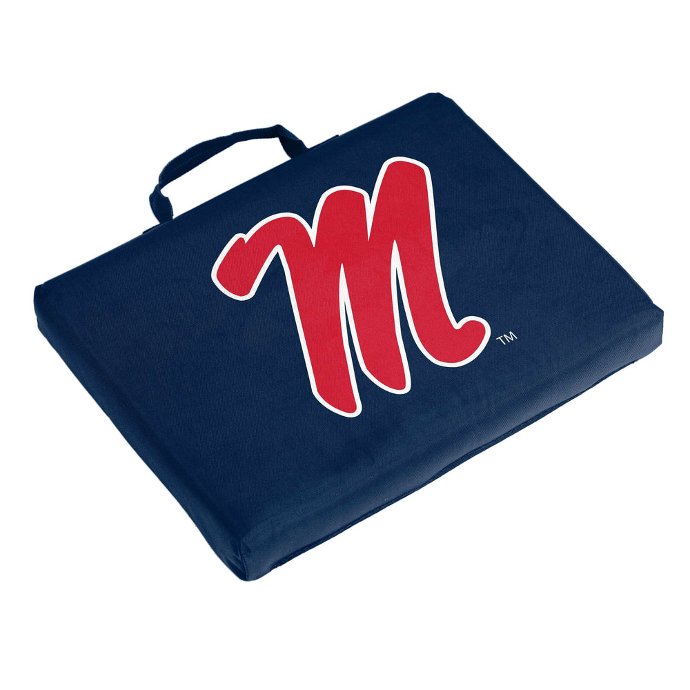 Ole Miss M Lockup Bleacher Cushion - Logo Brands - Flyclothing LLC