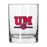 Ole Miss 14oz Letterman Rocks Glass - Logo Brands - Flyclothing LLC